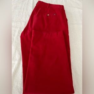 Ralph Lauren Polo Red Cotton Chino Pants